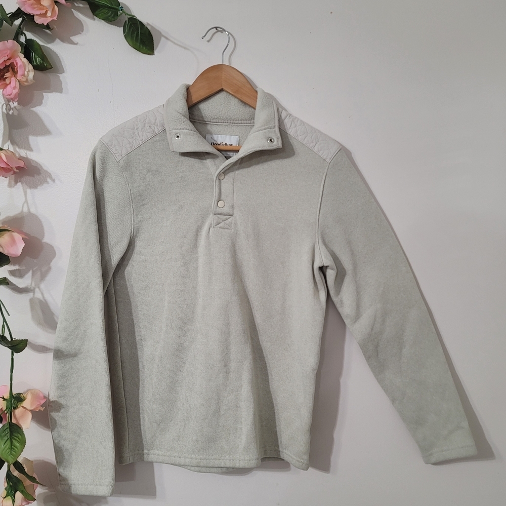 Goodfellow & Co-button front sweater size S cream color